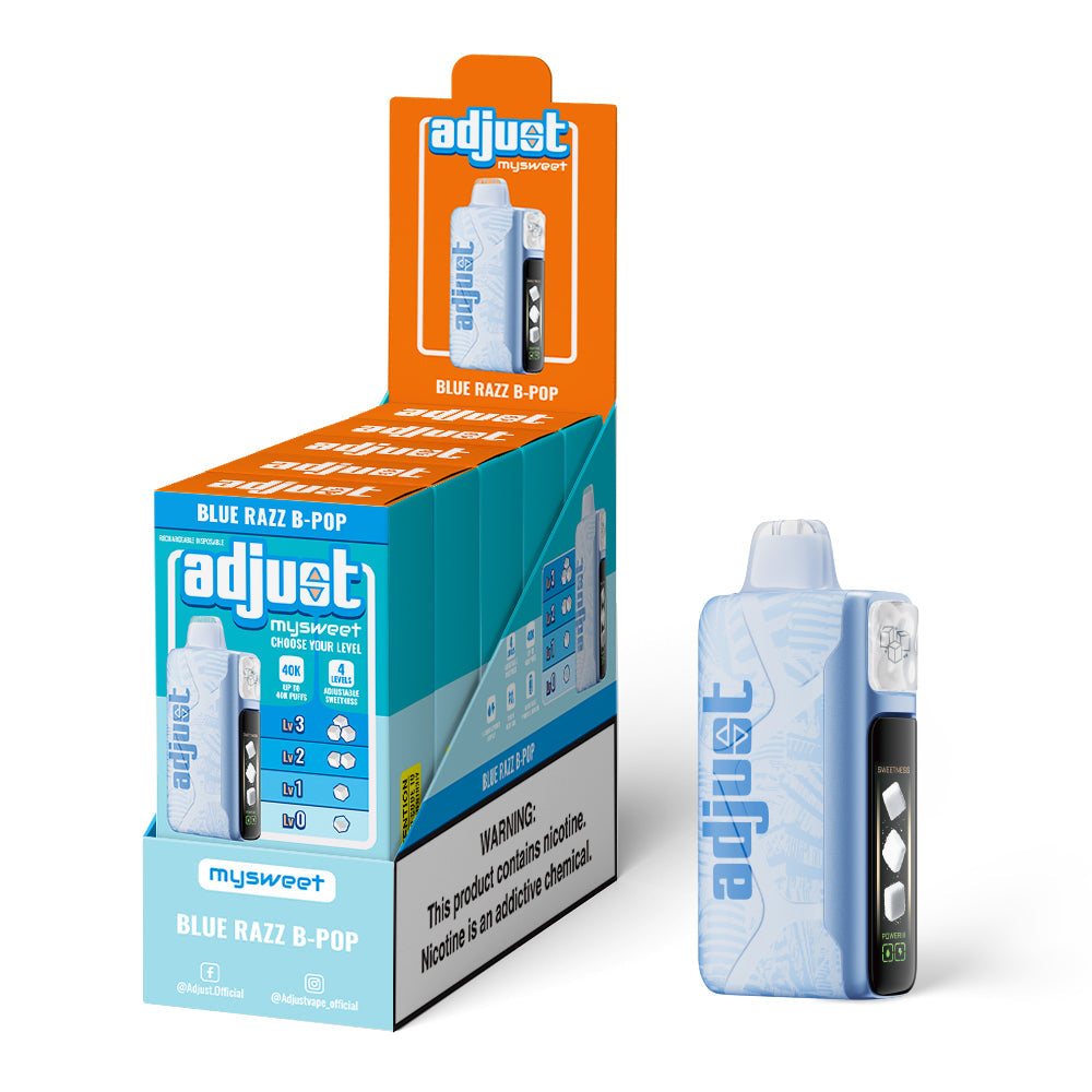 Blue Razz B-Pop Adjust MySweet | 40K Puffs