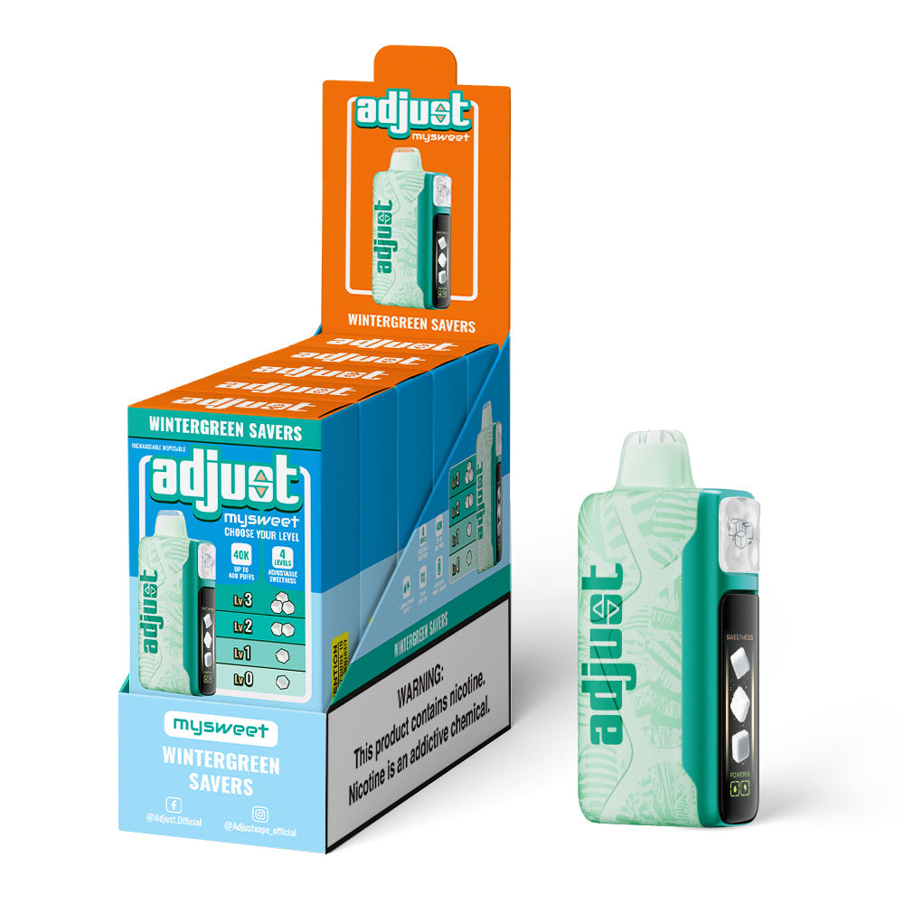Wintergreen Savers Adjust MySweet | 40K Puffs