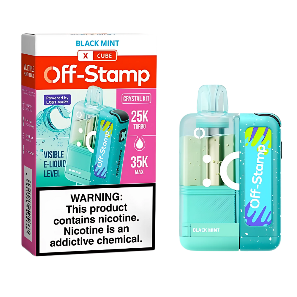Black Mint – Off Stamp X-Cube Crystal Kit | 35K Puffs