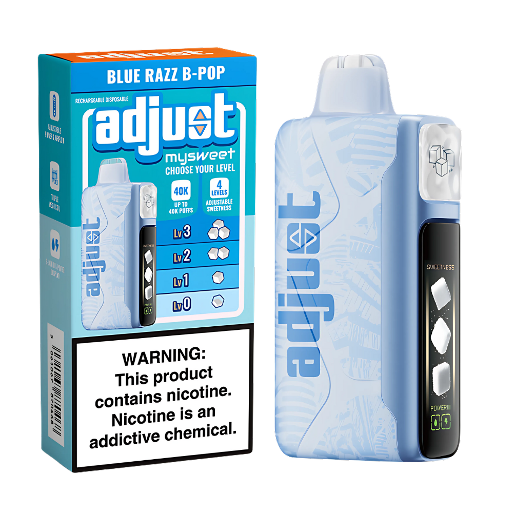 Blue Razz B-Pop Adjust MySweet | 40K Puffs