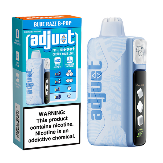Blue Razz B-Pop Adjust MySweet | 40K Puffs