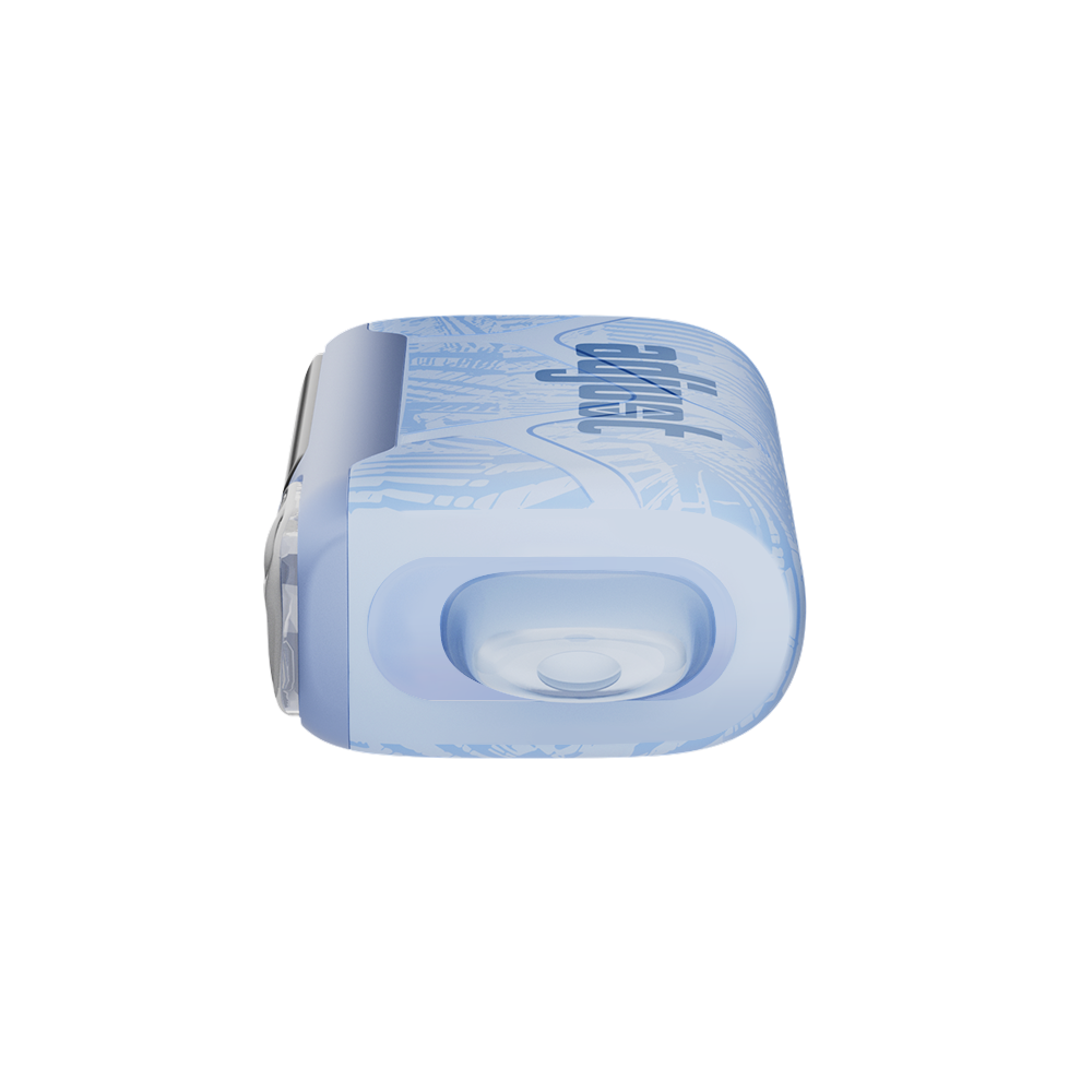 Adjust MySweet Blue Razz B-Pop Vape Device - Sleek blue design featuring adjustable sweetness levels, an interactive screen, and rechargeable capability for up to 40K puffs.