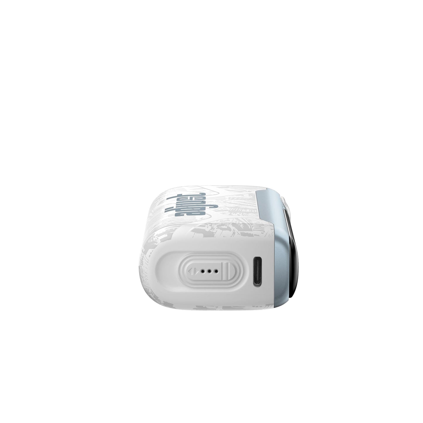 Adjust MyCool Blue Razz Ice 40K Puffs Disposable Vape - Featuring a refreshing blue raspberry with ice flavor and adjustable cooling feature, 5% nicotine strength, soft blue and white design.