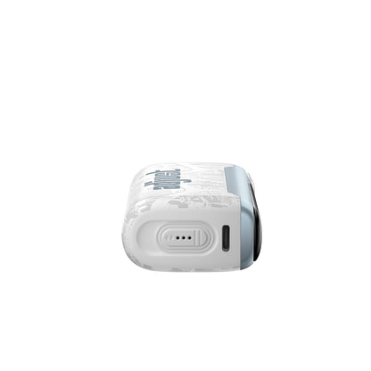 Adjust MyCool Blue Razz Ice 40K Puffs Disposable Vape - Featuring a refreshing blue raspberry with ice flavor and adjustable cooling feature, 5% nicotine strength, soft blue and white design.