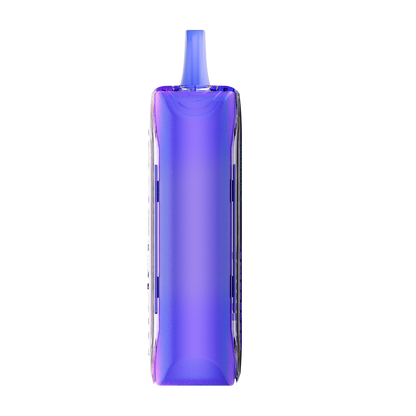 Adjust MyFlavor vape device in a bold purple design, highlighting the Blue Raspberry Ice flavor. Features customizable burst mode with up to 20K puffs, normal mode up to 40K puffs, and an interactive screen for tailored vaping preferences, delivering a premium flavor experience.