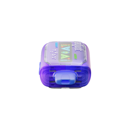 Adjust MyFlavor vape device in a bold purple design, highlighting the Blue Raspberry Ice flavor. Features customizable burst mode with up to 20K puffs, normal mode up to 40K puffs, and an interactive screen for tailored vaping preferences, delivering a premium flavor experience.