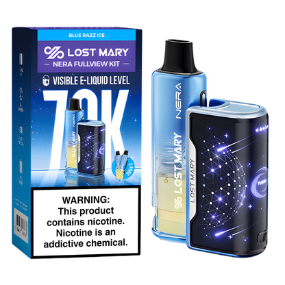 Blue Razz Ice – Lost Mary Nera Fullview Kit | 70K Puffs