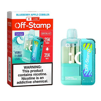 Blueberry Apple Cobbler – Off Stamp X-Cube Crystal Kit | 35K Puffs