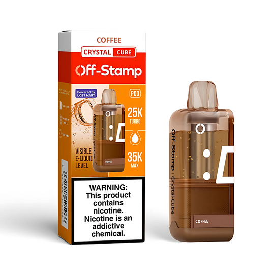 Coffee – Off Stamp X-Cube Crystal Cube | 35K Puffs