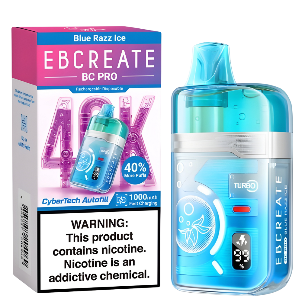 Blue Razz Ice – EBCREATE BC PRO | 40K Puffs