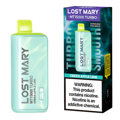 Green Apple Lime – Lost Mary MT15000 Turbo