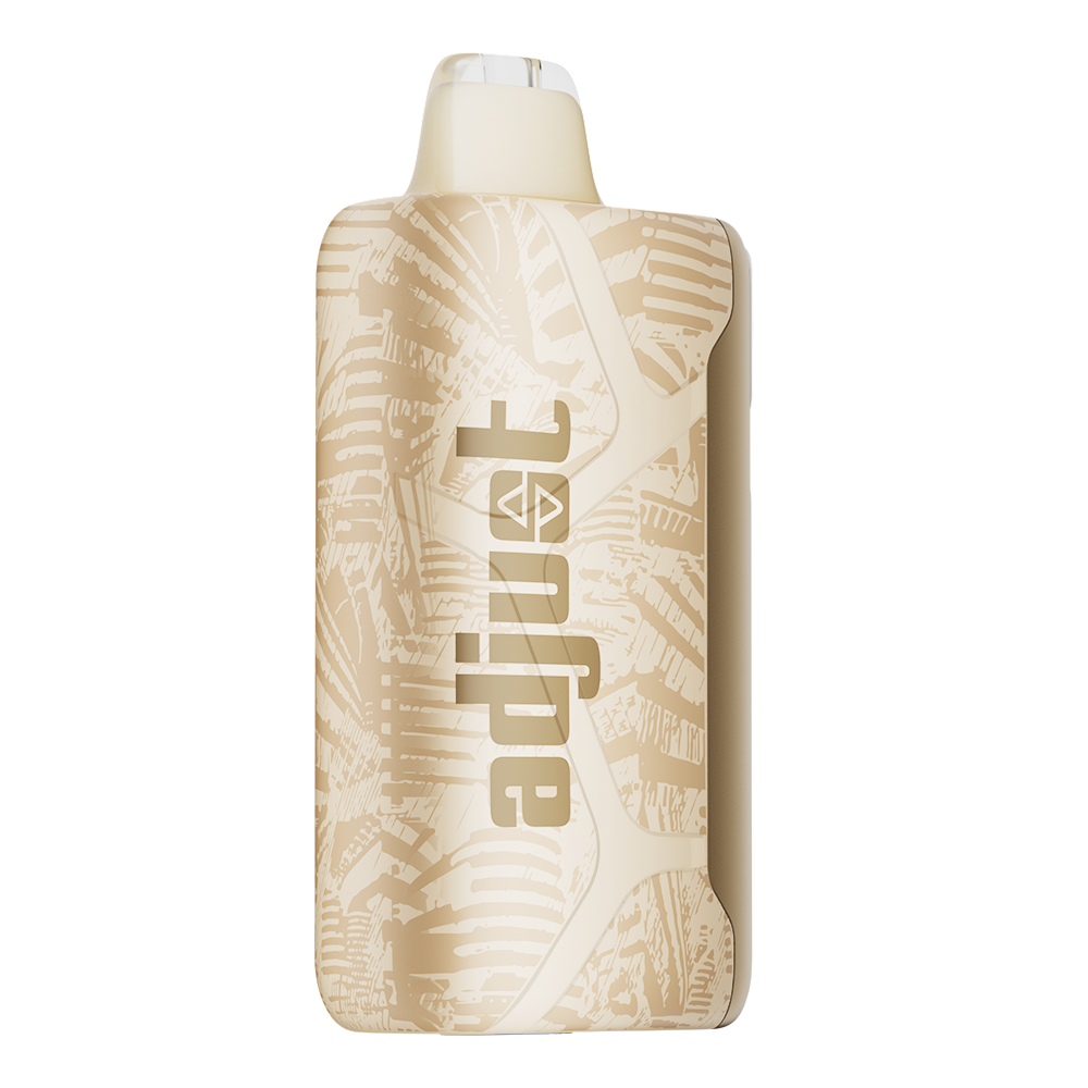 Adjust MySweet Lemon Heads Vape Device - Compact yellow design with adjustable sweetness levels, interactive screen display, and rechargeable functionality for up to 40K puffs.