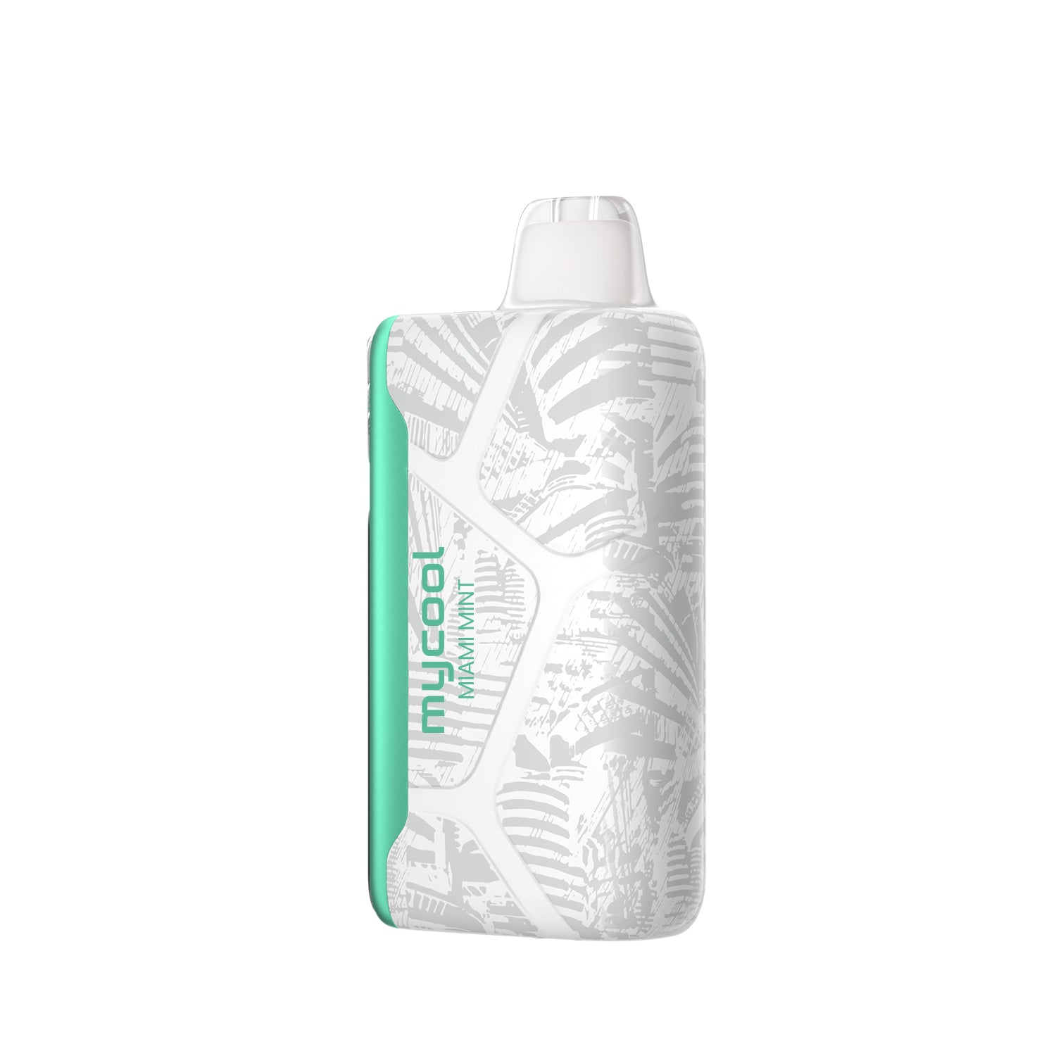 Adjust MyCool Miami Mint 40K Puffs Disposable Vape - Featuring a sleek design with white and green accents, this adjustable disposable vape delivers a smooth Miami Mint flavor with customizable cooling levels. 40K puffs, 5% nicotine strength, and a cooling feature with 5 adjustable levels.