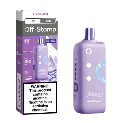 Black Mint Off Stamp X-Cube Ice Cube | 25K Puffs