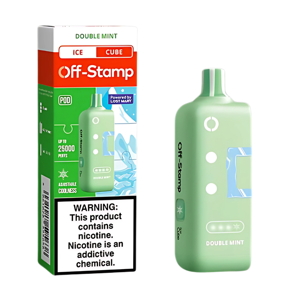 Double Mint Off Stamp X-Cube Ice Cube | 25K Puffs