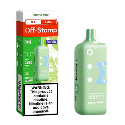 Forest Mint Off Stamp X-Cube Ice Cube | 25K Puffs
