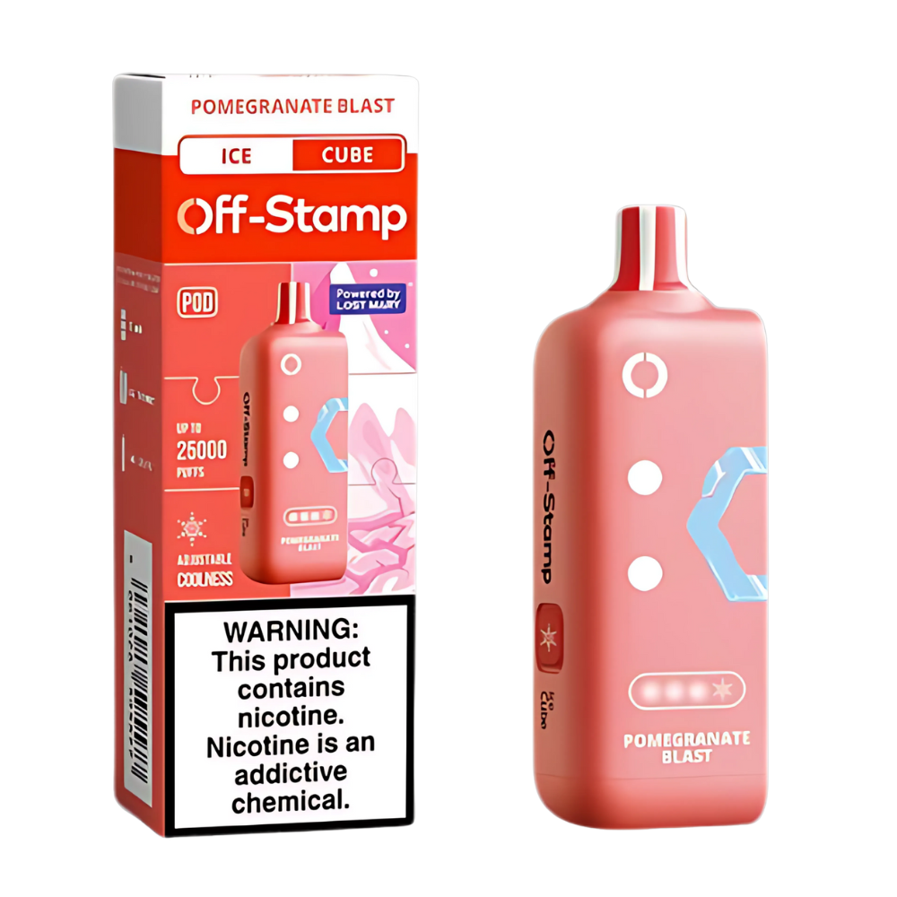 Pomegranate Blast Off Stamp X-Cube Ice Cube | 25K Puffs