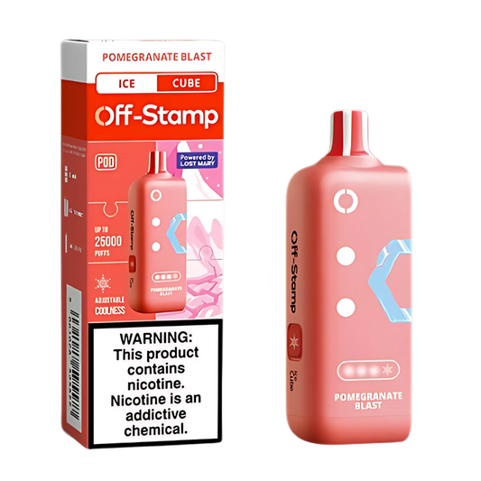 Pomegranate Blast Off Stamp X-Cube Ice Cube | 25K Puffs