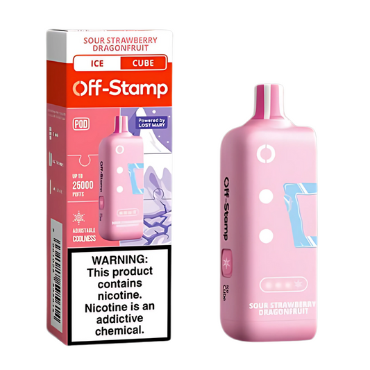 Sour Strawberry Dragonfruit Off Stamp X-Cube Ice Cube | 25K Puffs