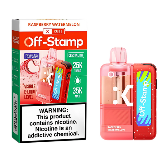 Raspberry Watermelon – Off Stamp X-Cube Crystal Kit | 35K Puffs