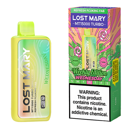 Refresh Fcuking Fab (Wednesday – Weekly Edition) – Lost Mary MT15000 Turbo