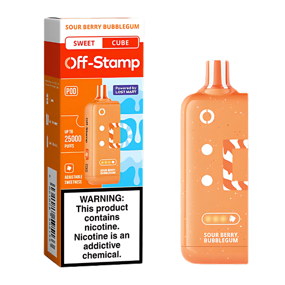 Sour Berry Bubblegum Off Stamp X-Cube Sweet Cube | 25K Puffs