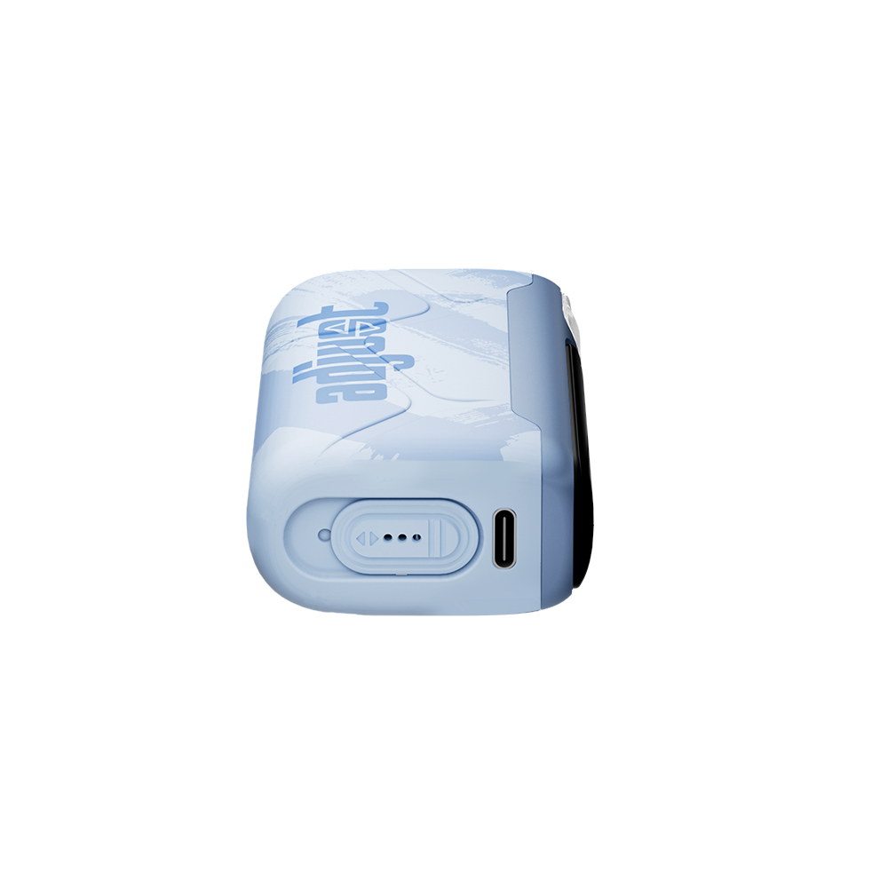 MySour Sour Blue Razz Ice disposable vape device with a sleek blue design, ergonomic build, and modern display. Premium blue raspberry ice-flavored vape for a cool and refreshing vaping experience.