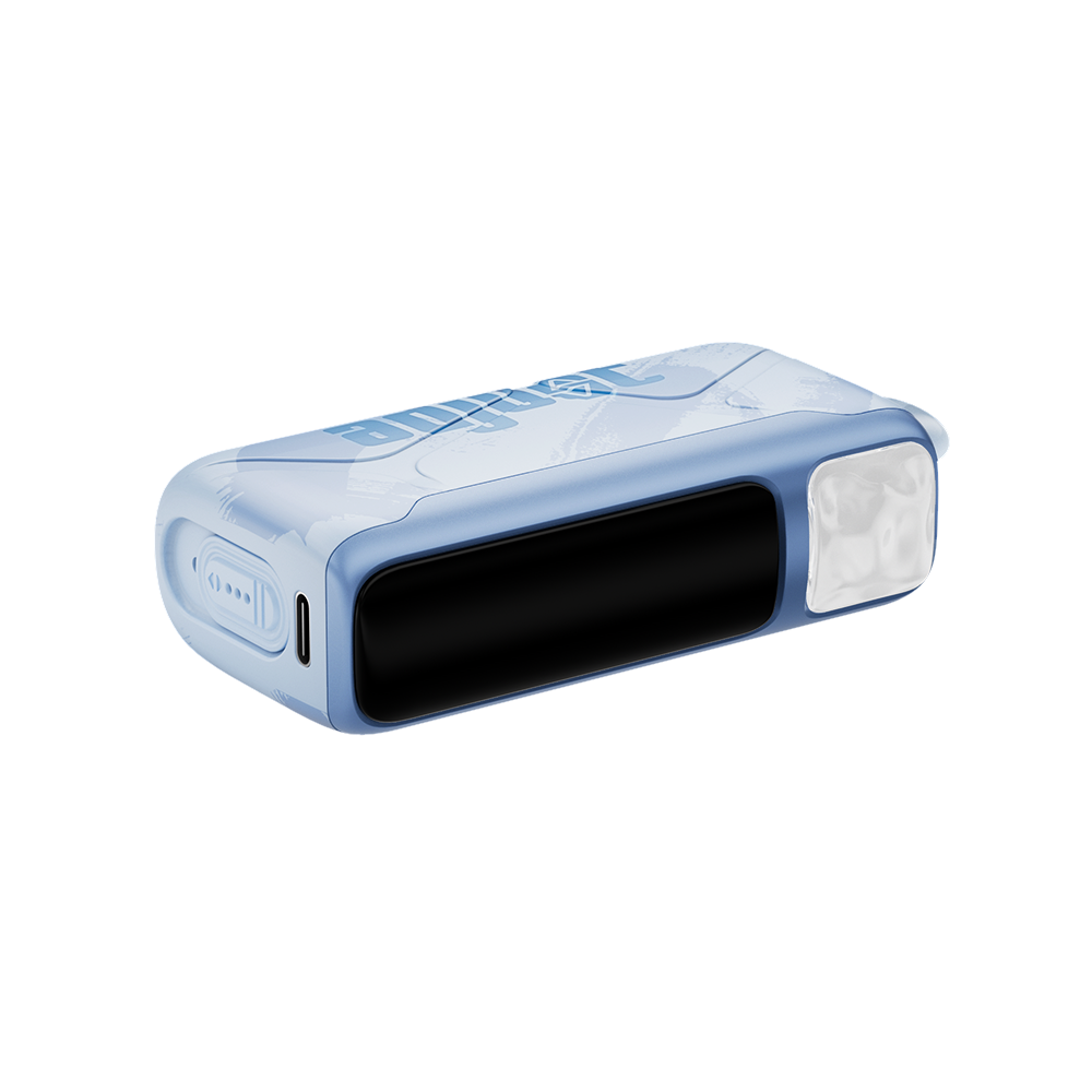 MySour Sour Blue Razz Ice disposable vape device with a sleek blue design, ergonomic build, and modern display. Premium blue raspberry ice-flavored vape for a cool and refreshing vaping experience.