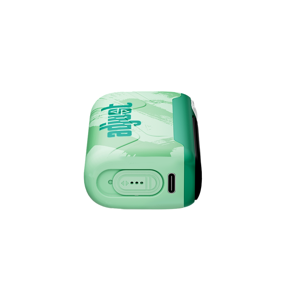 MySour Sour Grapple disposable vape device with a sleek green design, ergonomic build, and modern display. High-quality flavored vape for a smooth and enjoyable vaping experience.