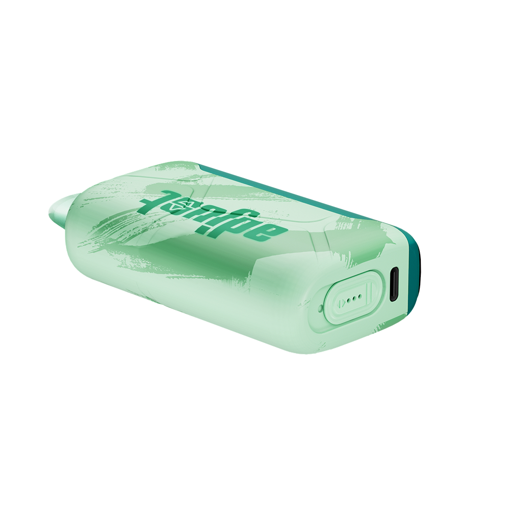 MySour Sour Grapple disposable vape device with a sleek green design, ergonomic build, and modern display. High-quality flavored vape for a smooth and enjoyable vaping experience.