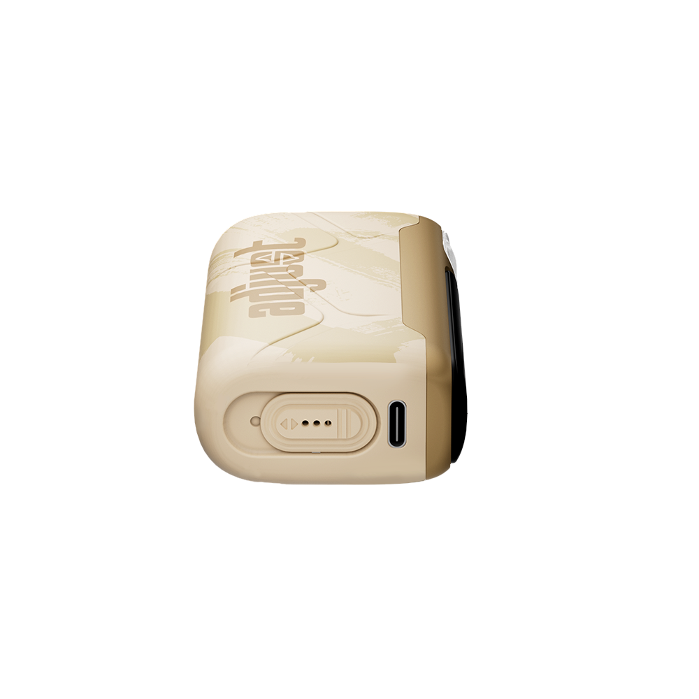 MySour Sour Island disposable vape device featuring a stylish gold design, ergonomic shape, and modern display. Premium tropical-flavored vape for a smooth and satisfying vaping experience.