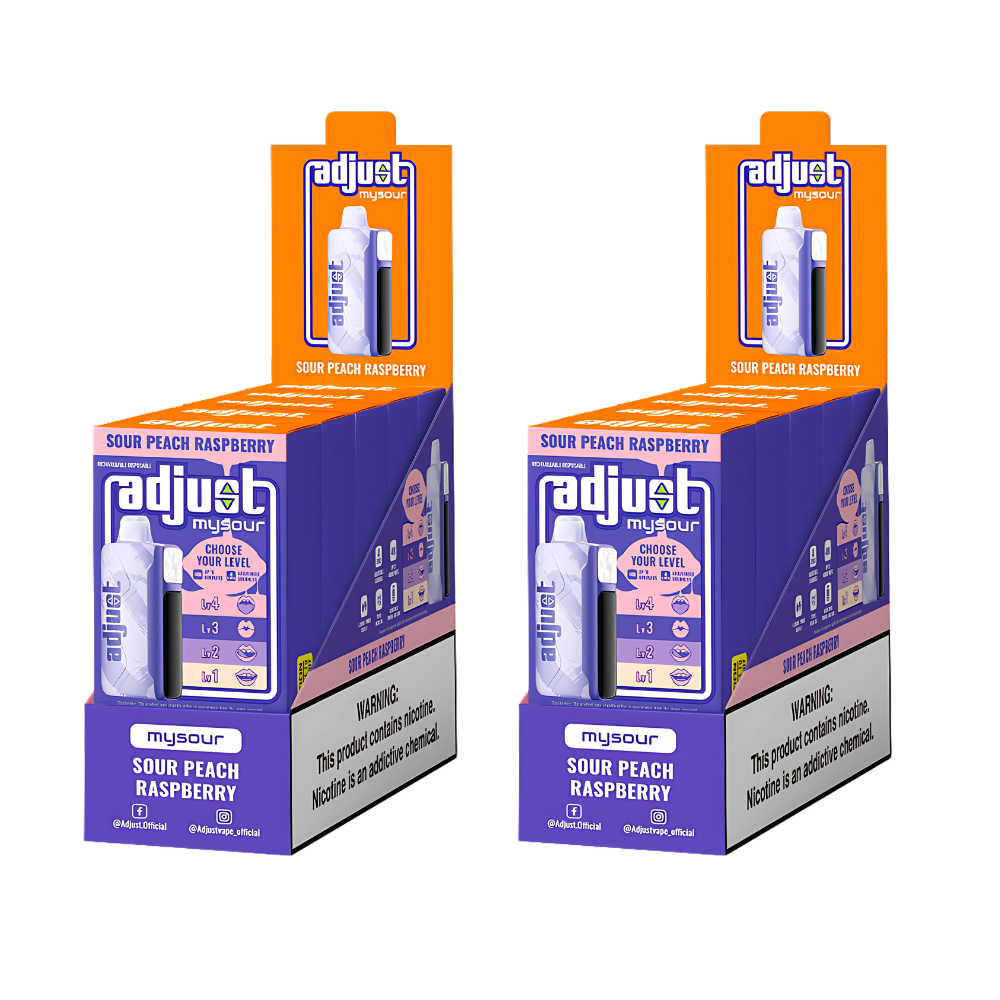 Sour Peach Raspberry Adjust MySour | 40K Puffs