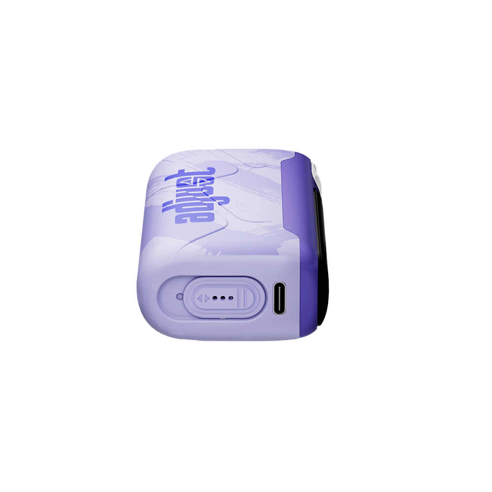 MySour Sour Peach Raspberry disposable vape device featuring a stylish purple design, ergonomic build, and modern display. Premium flavored vape for a smooth and satisfying vaping experience.