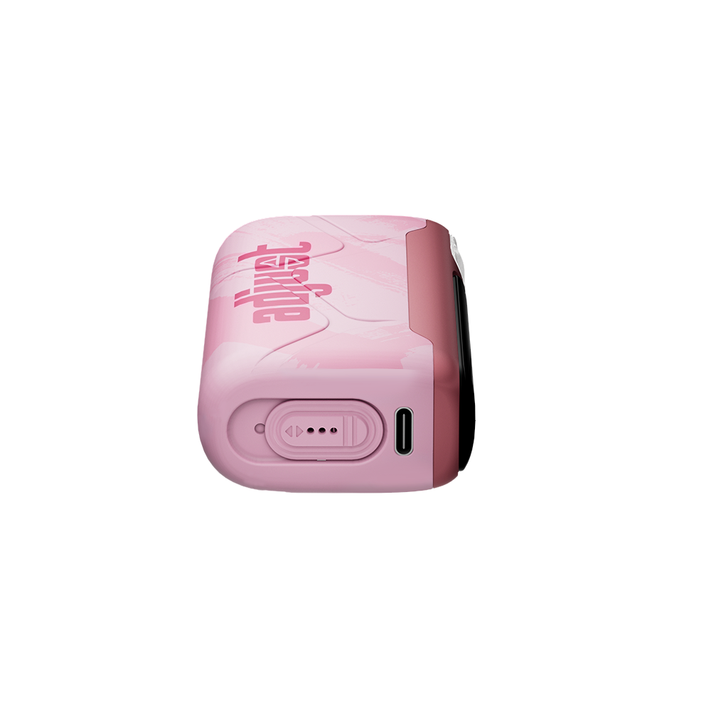 MySour Sour Pinkberry disposable vape device with a sleek pink design, ergonomic shape, and modern display. High-quality flavored vape for a smooth and flavorful experience.