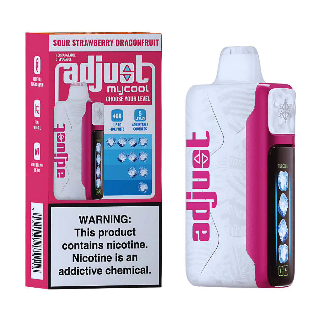 Sour Strawberry Dragonfruit Adjust MyCool | 40K Puffs