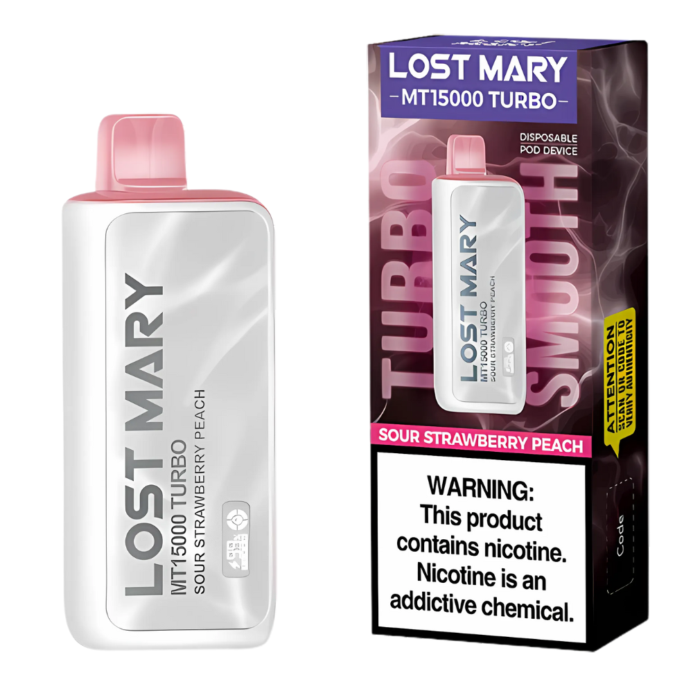Sour Strawberry Peach – Lost Mary MT15000 Turbo