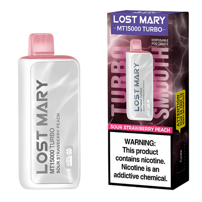 Sour Strawberry Peach – Lost Mary MT15000 Turbo