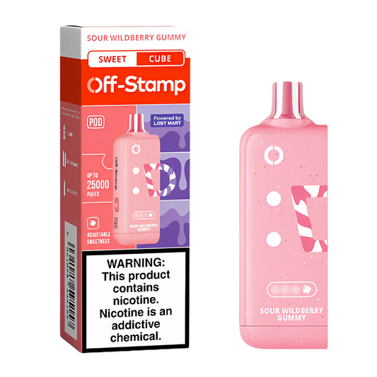 Sour Wildberry Gummy Off Stamp X-Cube Sweet Cube | 25K Puffs