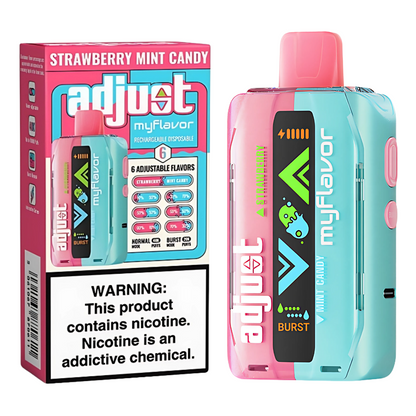 Strawberry Mint Candy Adjust MyFlavor | 40K Puffs