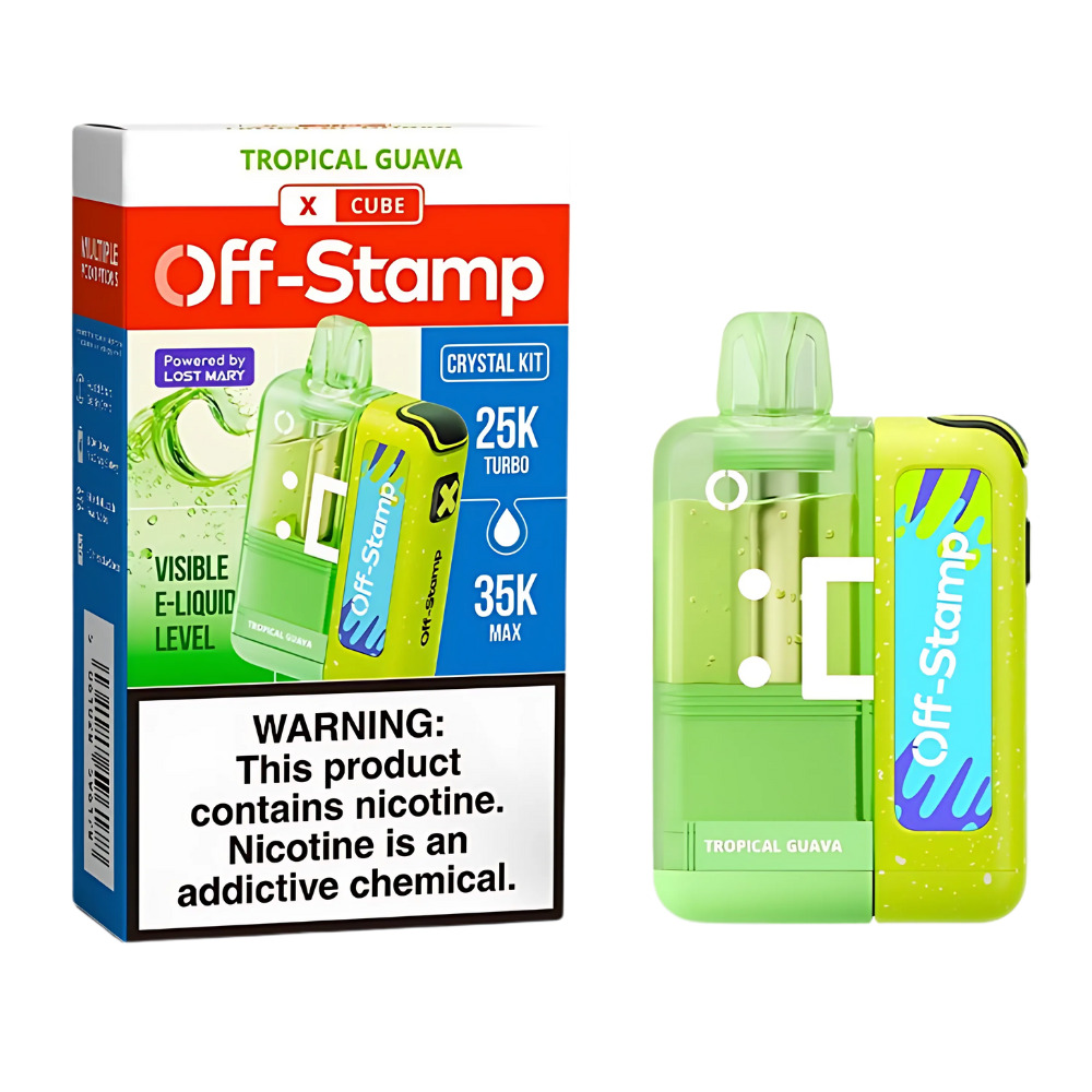 Tropical Guava – Off Stamp X-Cube Crystal Kit | 35K Puffs