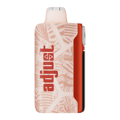 Adjust MySweet Disposable Vape Device in Red and White - Featuring a sleek rechargeable design with adjustable sweetness levels displayed on an interactive screen, offering a modern vaping experience.