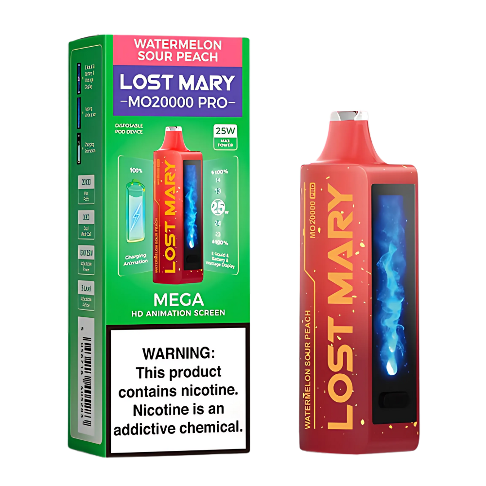 Watermelon Sour Peach – Lost Mary MO20000 Pro | 20K Puffs