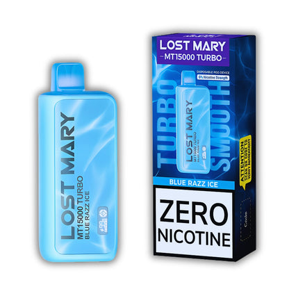 Blue Razz Ice (0% Nicotine) – Lost Mary MT15000 Turbo