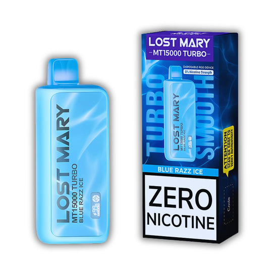 Blue Razz Ice (0% Nicotine) – Lost Mary MT15000 Turbo