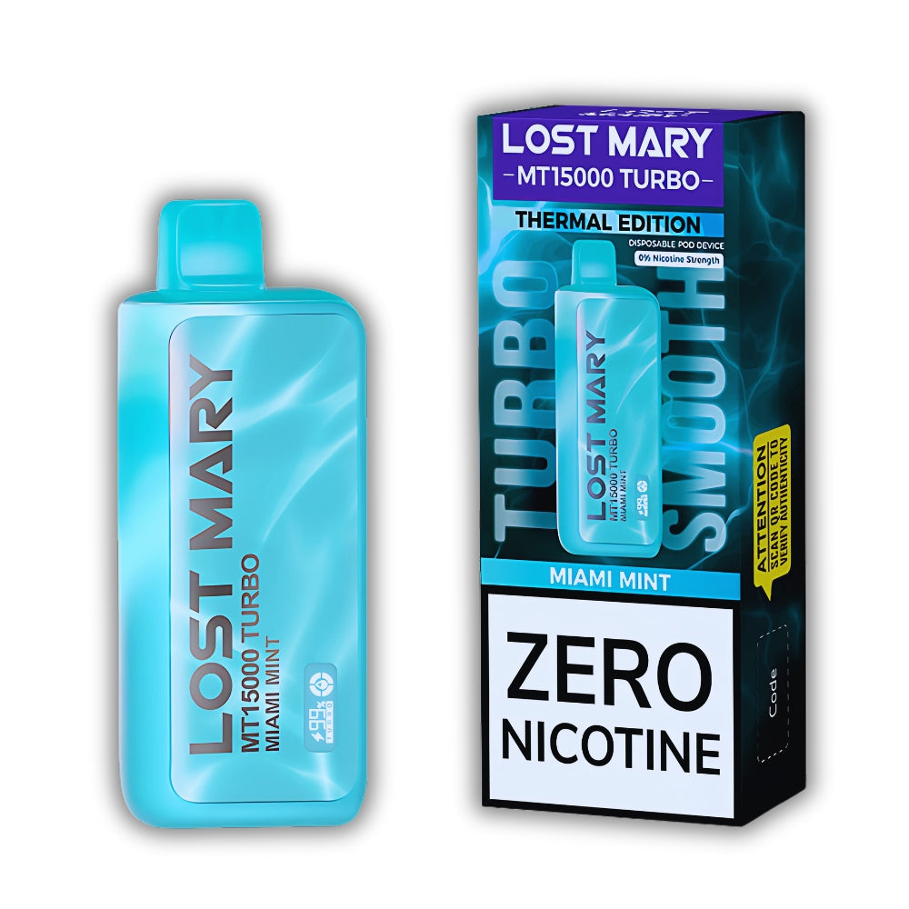 Miami Mint (0% Nicotine) – Lost Mary MT15000 Turbo
